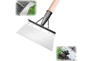 RENHE INGENUITY Multifunctional Cleaning Shovel, Flat Shovel for Landscaping, Garden Cleaning Shovel, Multifunctional Cleaning Weeding Shovel, Multifunctional All-Steel Garden Cleaning Shovel（25CM-9.8in）
