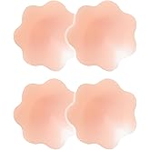ohmydear Nipple Cover for Women Reusable Breast Stickers Silicone Nipple Pasties Invisible Seamless Pasties Sticky Bras