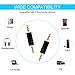 LANMU 3.5mm Audio Adapter,3.5mm Jack Male to Male Adapter Connectors,3.5mm Headphone Stereo AUX Adapter (3 Pack)
