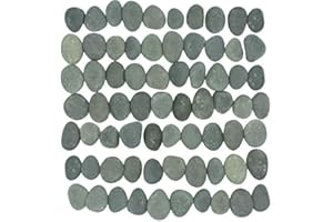 KOLTOSE BY MASH Bulk Craft River Rocks, 70 Extremely Smooth Stones for Rock Painting, Kindness Stones, Arts and Crafts, Decoration. 2"-3.5" Inches Each (About 18 Pounds) Hand Picked for Painting Rocks