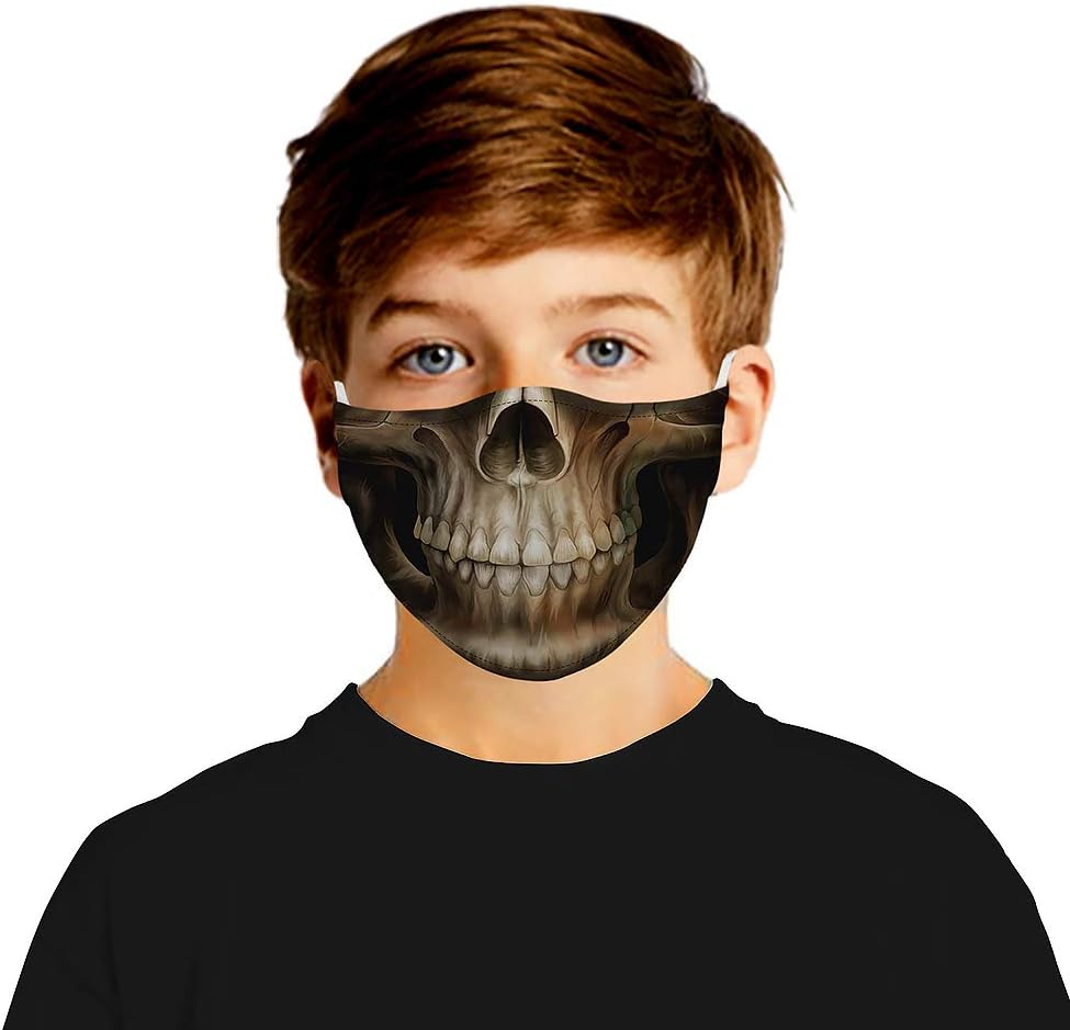 YQSB Face Mask Bandana Headband Skull 3D Magic Scarf Outdoor Cycling Multifunction For Men Women Child adult