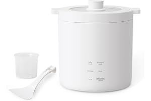 olayks Mini Rice Cooker, Small Electric Cooker 2 Cup Uncooked with 4 Cooking Functions, Ceramic Rice Cooker with 24 Hour Pres