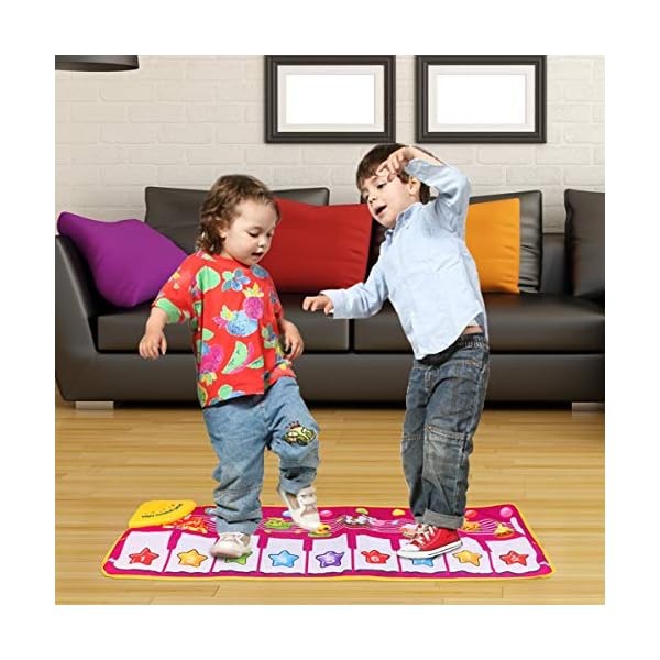 PROACC-Piano-Playmat-Kids-Piano-Keyboard-Music-Playmat-Toy-Large-Size-39-14-Inches-Funny-Dancing-Mat-for-Babies-Toddler-Boys-and-Girls-Gift PROACC Piano Playmat, Kids Piano Keyboard Music Playmat Toy, Large Size (39 * 14 Inches) Funny Dancing Mat for Babies…