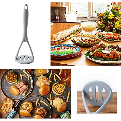 Mashed Potatoes Masher Silicone, for Non-stick Pans Cookware