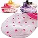 BSLINO 8-36 Months Cute Baby Girl Mary Jane Toddler Anti Slip Skid Strap Foot Socks + Gift Bag + Gift Card, Stripes No-Show Crew Boat Socks Footsocks Sneakers, Pack of 5