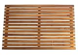 SeaTeak 60022 Teak Shower or Door Mat, Oiled Finish, Rectangular