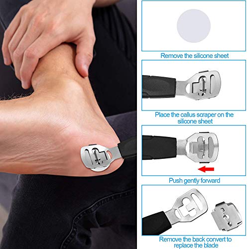 Faraone4w 21 en 1 kit de limas para pedicura profesional para eliminar callos, piel muerta y otros cuidados de pies para mujeres y hombres en el hogar