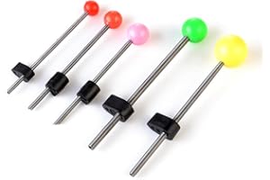 KTGCOZS Pack of 20 Red/Green Ball Spring Rod Tips Ice Fishing Pole Spring Ball Tips 75mm