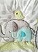Blue Elephant 4pcs Set Baby Bedding Set Nursery Crib Bedding with Comforter Blanket