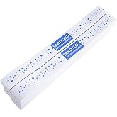 ESSENTIAL 1000 Pcs Printed Toilet Seat Band 16-1/2" Long x 1-1/2" Wide | Paper Toilet Seat Strips for Hotels and Motels, Blue/White, Case of 1000