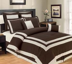 Amazon.com: 8 PC OVERSIZED QUEEN, CLASSIC BLOCK DESIGN