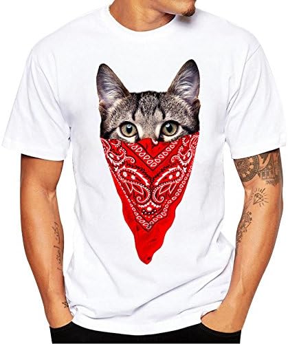 OSTELY Mens Tops Casual Short Sleeve, Printing Tees Shirt T Shirt Blouse