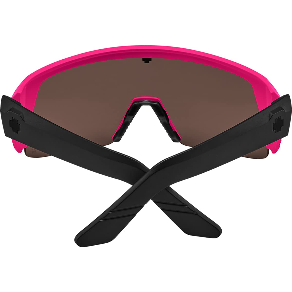 SPY Optic Monolith 5050, Cylindrical Shield Semi-rimless Sunglasses, Color and Contrast Enhancing Lenses