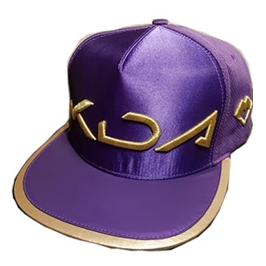 Lonme Niña Sombreros y Gorras Gorra de Sombrero KDA Cosplay Wigs Hair Women Akali Hat Cap