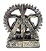 Bellaa 25662 Decorative Bookend Gear Book Ends Industrial Science Rustic Vintage Unique Heavy Steampunk Statues Bookshelves Stopper Support Home Decor Accents