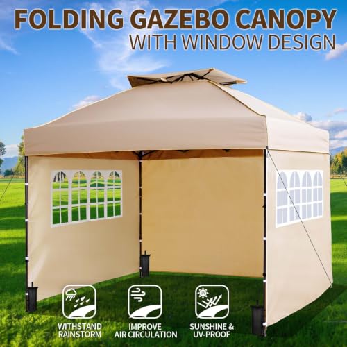 AERGERGER 10x10 Pop Up Canopy Tent Review: Easy Setup Gazebo with Window Sidewalls image 20
