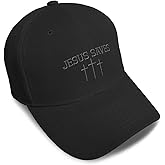 Speedy Pros Baseball Caps for Men & Women Embroidered Jesus Saves Gray Christ God Christian Ladies & Men Baseball Hats