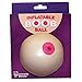 Inflatable Boob Shaped Beach Ball: Adult Prank Gag Joke, 12 Inches