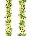 Sunflower Yellow Artificial Flower Sunflower Wreath Decorative Fake Flower Home Flower Decoration Creative Flower Vine Wedding Decoration Hawaiian Party Supplies Wall Flower Decoration（2PCS）
