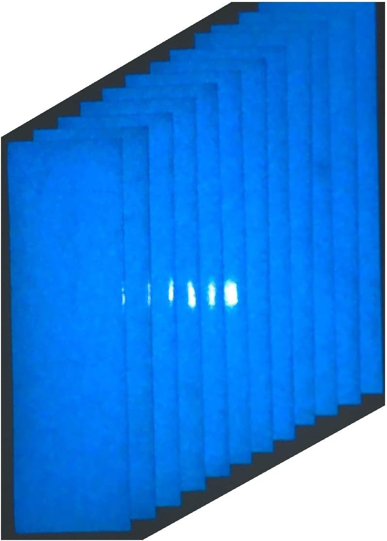 (12 Pack) Blue Reflective Adhesive Vinyl Tape 3.5" x 12" DIY Police Thin Blue Line Bumper Decals 3M Scotchlite 5100 7MIL 7 Year Enhanced Road Safety for Bicycles Helmets for Cricut Silhouette