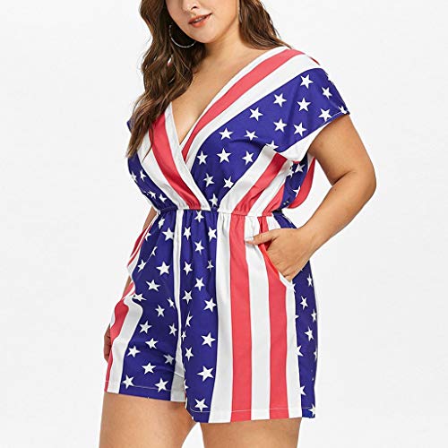 1 Women+Jumpsuit+Ladies+Patriotic+Pants
