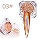Exteren Sexy Chameleon Nail Mirror Powder Glitter Chrome Powder Art Decoration Nail Art Kit (A)
