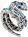 YACQ Women's Crystal Stretch Snake Bracelet Fit Wrist Size 6-1/2 to 8 Inch - Lead & Nickle Free - Halloween Costume Outfit Accessories Jewelry