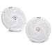 Pyle Marine Speakers - 6.5 Inch 2 Way Waterproof and Weather Resistant Outdoor Audio Stereo Sound System with 240 Watt Power and Low Profile Slim Style - 1 Pair - PLMRS6W (White) primary