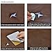 8 Pieces Leather Repair Patches, First-aid for Sofas Car Seats, Handbags Jackets, 8-inch by 12-inch, Brown