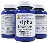 Mental Refreshment: Alpha Lipoic Acid 600mg 180caps (1 Bottle)