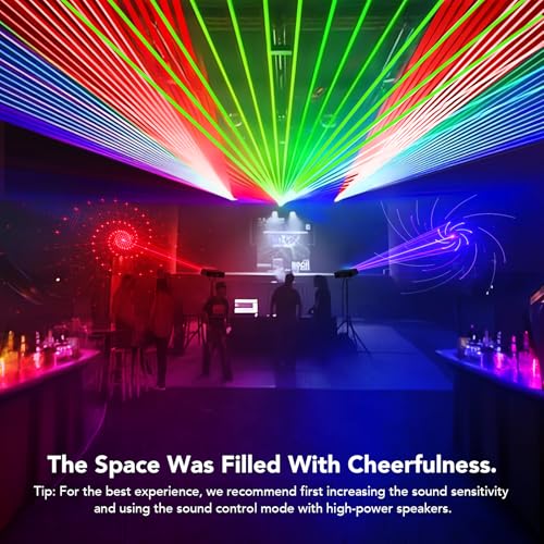 KeoBin 6 in 1 Disco Lights 【RGBWA & UV Strob + Disco Ball Light】 100+ Lighting Patterns, Professional Party Strobe Mode, Perfect for Family Parties Bar Rave Club Show