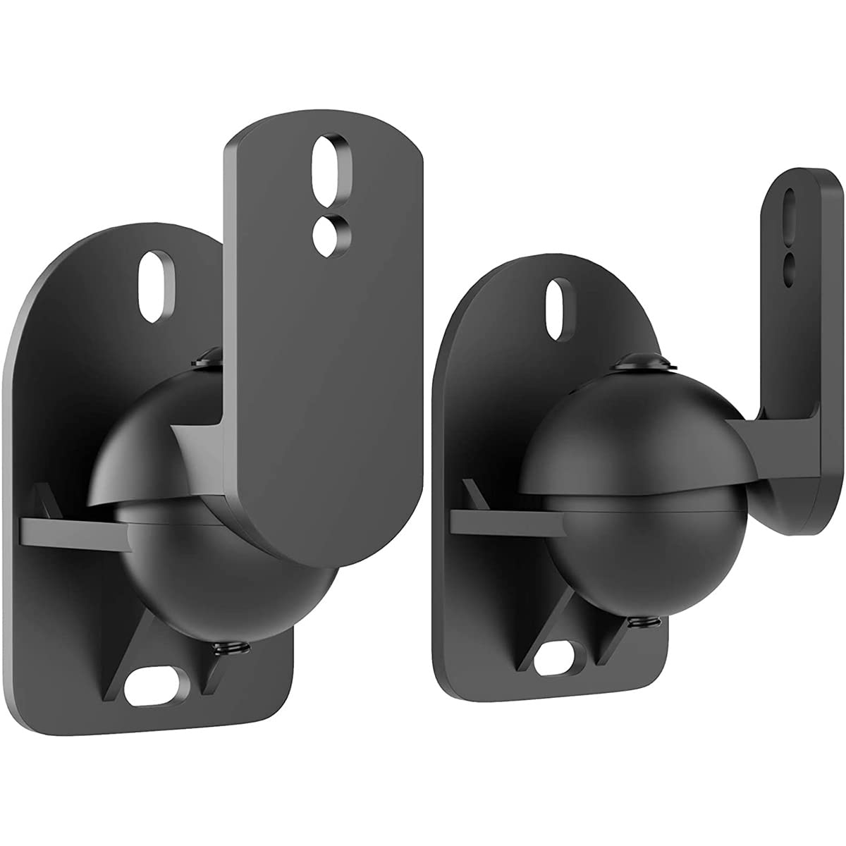 Hsthe Sea 2 Packs Black Universal Wall Mount Speaker Brackets