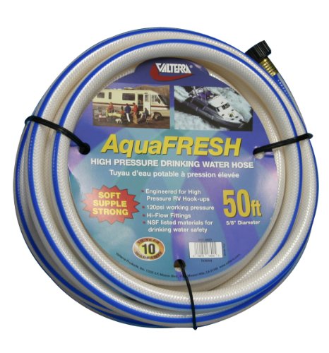 Valterra W01-6600 White 5/8" x 50' Drinking Water Hose