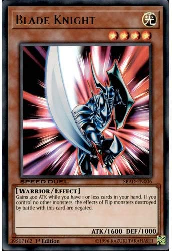 Yugioh Sbad En006 1st Ed Blade Knight Ultra Rare Card Speed Duel Attack From The Deep Single Card Amazon Co Uk Toys Games