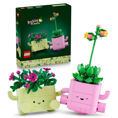 Botanicals Schaukelnde Pflanzen - Set mit Kunstblumen - mit 2 Kunstpflanzen & 2 pastellfarbenen Blumentöpfen für Schlafzimmer Deko - DIY Geschenkidee für Mädchen ab 9 Jahren & Erwachsene - 11506