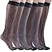Felicity Womens Sheer Fashion Trouser Socks, Patterned Nylon Knee Highs…
