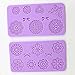 Multi Circle Flowers Lace Mat Wedding Cake Decoration Tool Flower Embossing Lace Fondant Moulds Cupcake Toppers Silicone Bake Molds for Cake Decorating, Arts, Crafts Set of 2 - By Sago Brothers