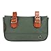 TOURBON Vintage Canvas Bike Panniers Bicycle Handlebar Bag (Green)