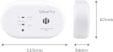 Ultrafire UBCO1 Twin Pack Battery Powered CO Alarm BS EN 50291-1/2 10yr view 3