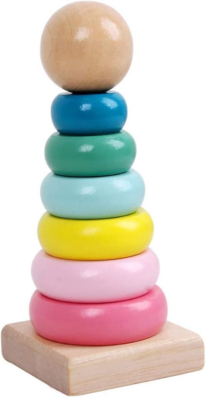 rainbow stacking rings toy