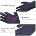 LETHMIK Mens&Womens Non-Slip Touchscreen Gloves Winter Warm Knit Wool Lined Texting Glove Blue Grey-Mens