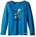 Life is Good Longsleeve Girls Elemental Kick Tee, Denim Blue