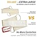 Exfoliating Loofah Back Scrubber Shower & Bathtub Body Sponge Scratcher with Extra Large Natural Luffa Reduce Back Acne,Exfoliate and Promote Circulation for Men and Women 5