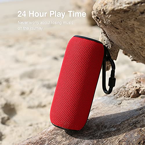 SANAG Portable Bluetooth Speaker, 360 HD Surround Loud Sound and Deep Bass, 25W Wireless Stereo Dual Pairing, IPX7 Waterproof, Bluetooth 5.0, Outdoor, Camping, 24-Hour Playtime Speaker