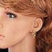 U7 Snake Earrings 18K Gold Plated CZ Eye Serpent Stud Earrings Gothic Punk Animal Drop Earrings