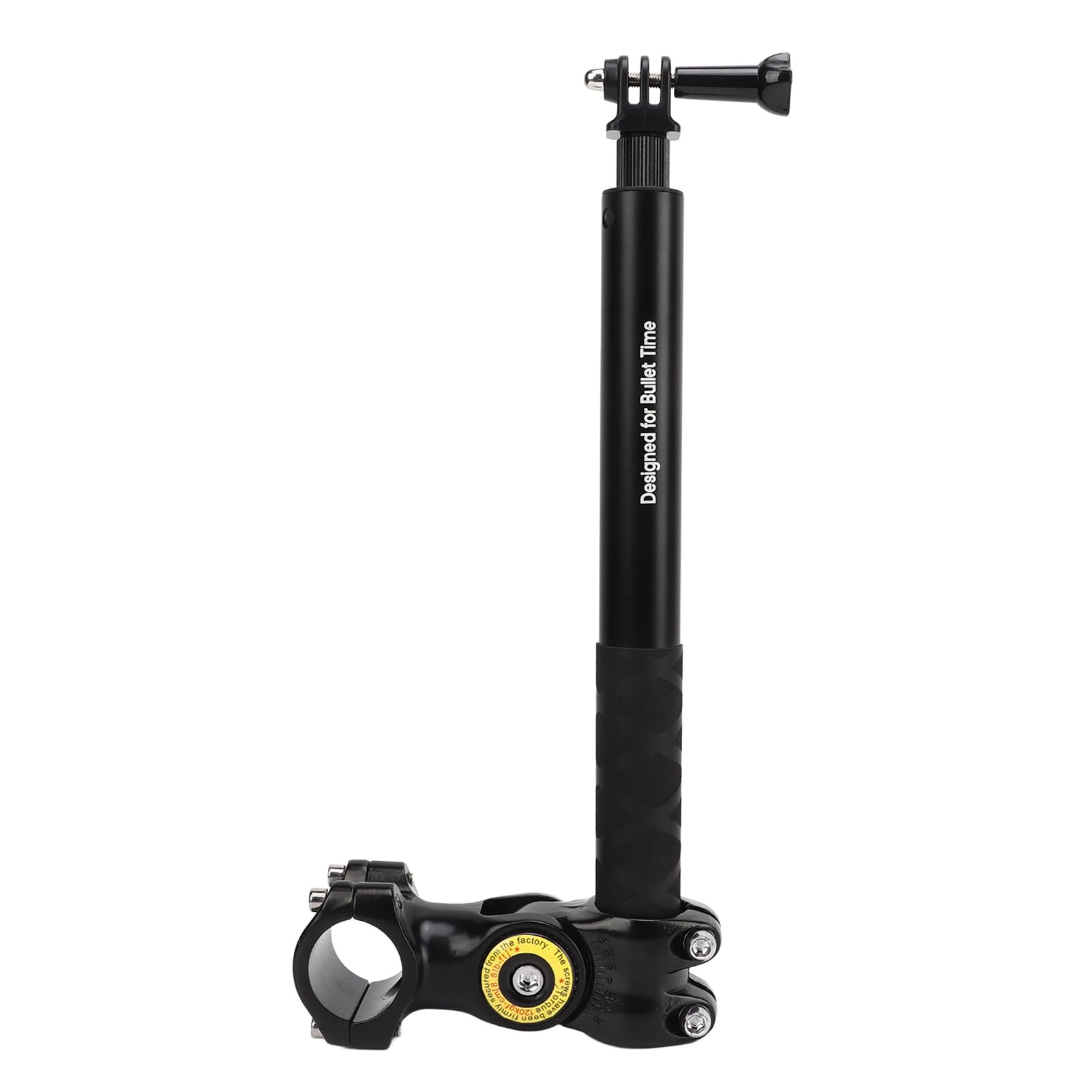 Bike Handlebar Camera Clamp Mount for 29mm-32mm Handlebars, Heavy Duty Aluminum Alloy with Selfie Stick