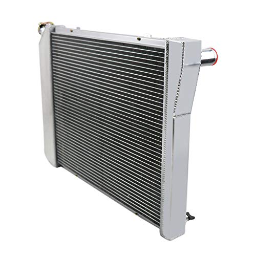 OzCoolingParts 68-87 Chevy & Oldsmobile & Pontiac Radiator Fan Shroud Kit, 3 Row Core Aluminum Radiator + 16" Fan w/Shroud for 1968-1987 69 70 71 72 73 74 75 Chevy Camaro Chevelle Nova and More Models