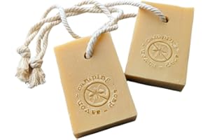PACK OF 2 | Citronella Soap Bar | Camping Soap on a Rope | Plant Based | 100% Natural | Handmade Cold Process | Made with 25%