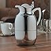alfi Juwel Glass Vacuum Chrome Plated Brass Thermal Carafe for Hot and Cold Beverages, 1.0 L, Chrome