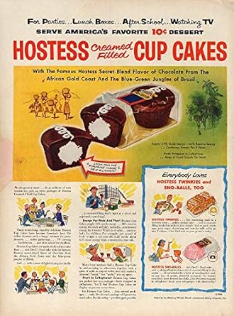 Americas Favorite 10 Cent Dessert Hostess Cream Filled Cup - 